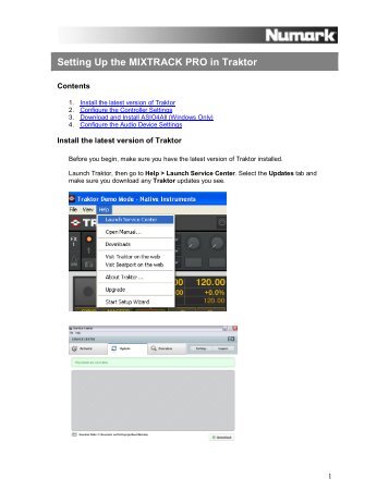 Setting Up the MIXTRACK PRO in Traktor - Numark