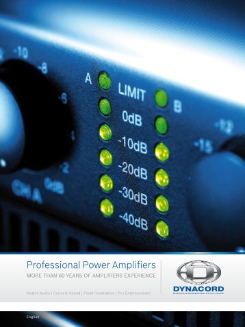 Professional Power Amplifiers - Dynacord