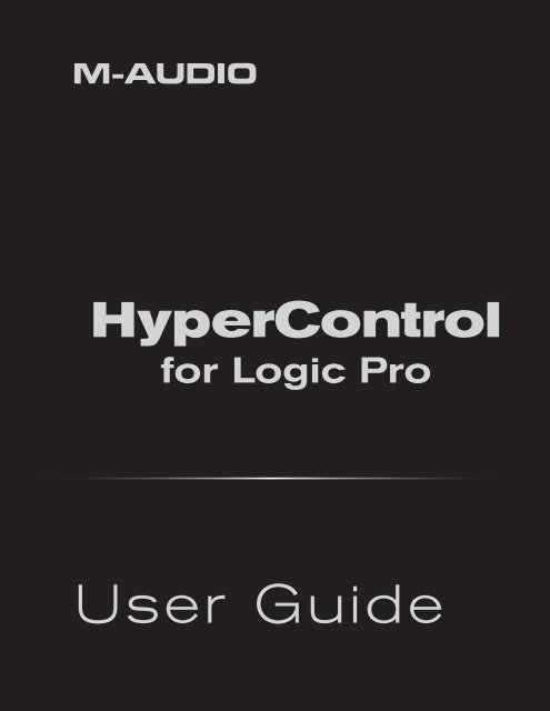 HyperControl for Logic Pro | User Guide - M-Audio