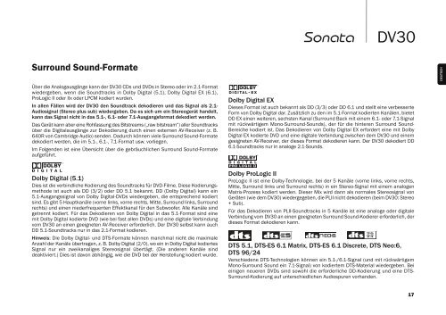 Cambridge Audio Sonata DV30