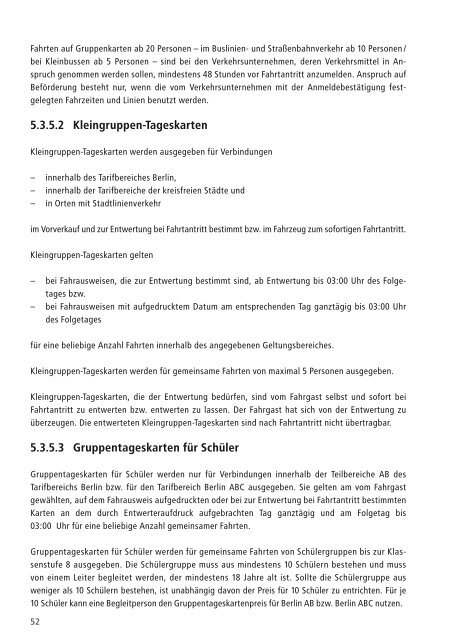 Der VBB-Tarif