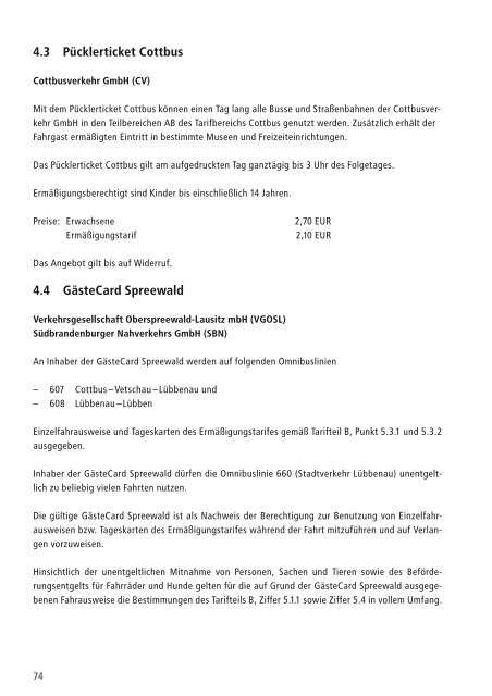 Der VBB-Tarif