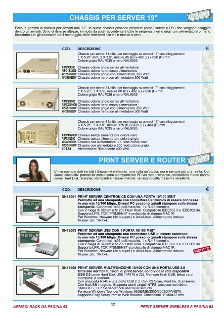 Catalogo Digitus - ErreUno - sistemi di automazione - home page