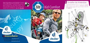 DEUTER VARIFIT SYSTEM - Deuter Sport GmbH & Co. KG