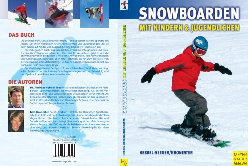 Snowboarden mit Kindern und Jugendlichen - Meyer & Meyer Sport