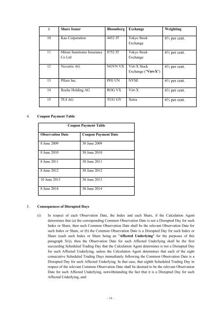 Notes - Irish Stock Exchange