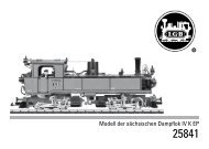 Modell der sächsischen Dampflok IV K EP - Märklin