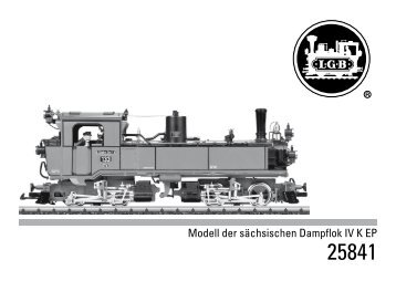 Modell der sächsischen Dampflok IV K EP - Märklin