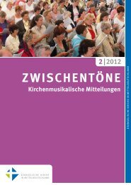 zwisc k - Kirchenmusik in der Evangelischen Kirche in ...