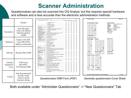 OQ-Analyst Administration Methods - Open Login Page