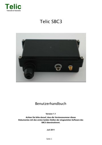 Telic Picotrack Benutzerhandbuch