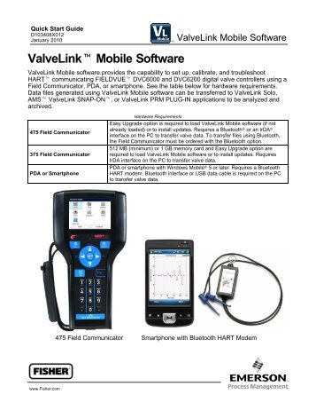 ValveLinkt Mobile Software - Emerson Process Management