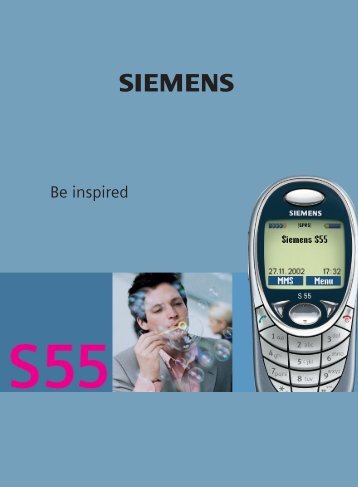Bedienungsanleitung für Siemens S55