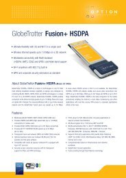 GlobeTrotter Fusion+ HSDPA