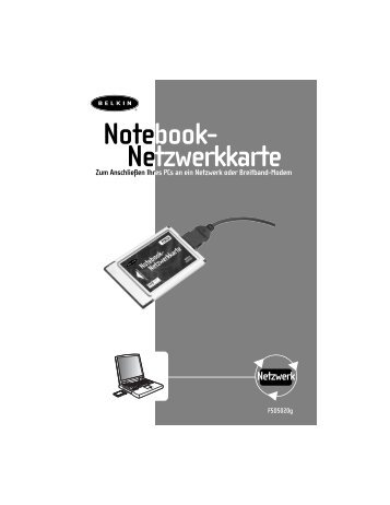 Notebook- Netzwerkkarte Netzwerk - Belkin