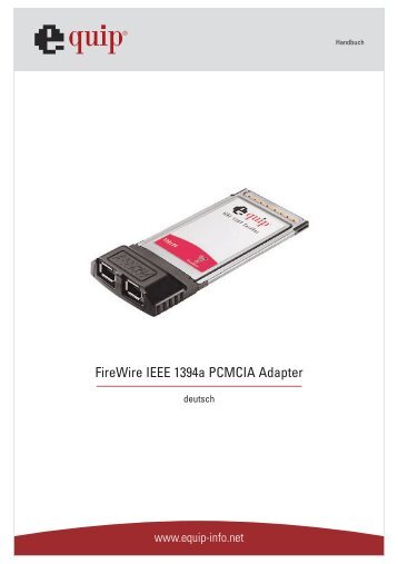 FireWire IEEE 1394a PCMCIA Adapter - Digital Data Communications