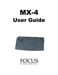 MX-4 User Guide - Focus Enhancements