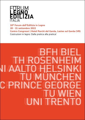 10° Forum dell’Edilizia in Legno (FLI 2022)