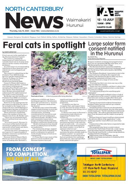 North Canterbury News: July 10, 2025