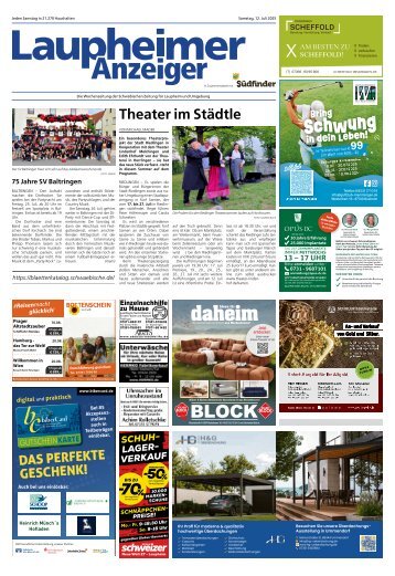 12.07.2025 Laupheimer Anzeiger