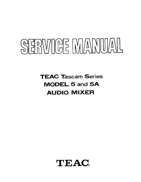 Teac Model 5 Manual Pdf
