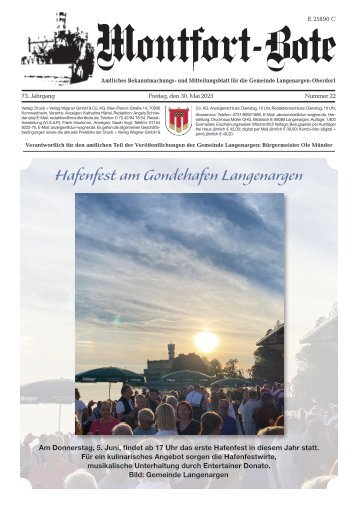 30.05.2025 Montfort-Bote