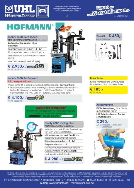 LEASING - UHL Werkstatt-Technik