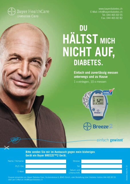 Das ABC des HbA1c - Bayer Diabetes Care Schweiz