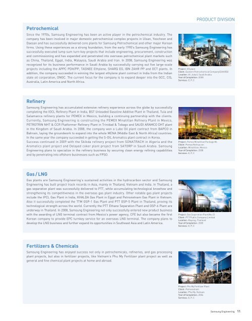 HYDROCARBON PLANTS