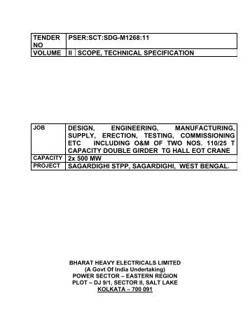 tender no pser:sct:sdg-m1268:11 volume ii scope ... - JantERmantER