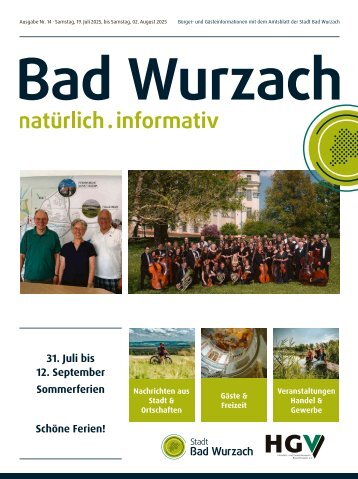 19.07.2025 Bürger- und Gästeinformation Bad Wurzach