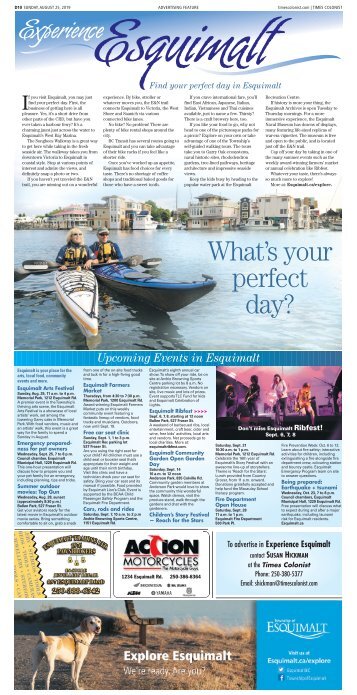 Experience Esquimalt August 2019