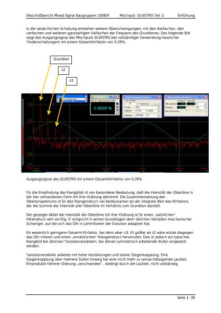 Das Mischpult SILVESTRIS – Ein Vollröhren-Mischpult für ... - EMSP