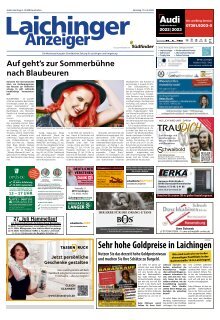 19.07.2025 Laichinger Anzeiger