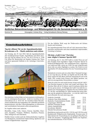 05.06.2025 Die kleine See-Post