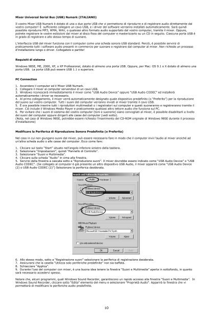 Using Your USB Mixer with a Computer - Numark
