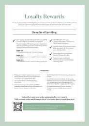 Benefits of Enrolling in Loyalty Rewards