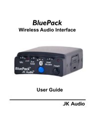 BluePack Wireless Audio Interface - 305 Broadcast