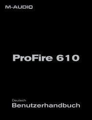 Benutzerhandbuch | ProFire 610 - m-audio