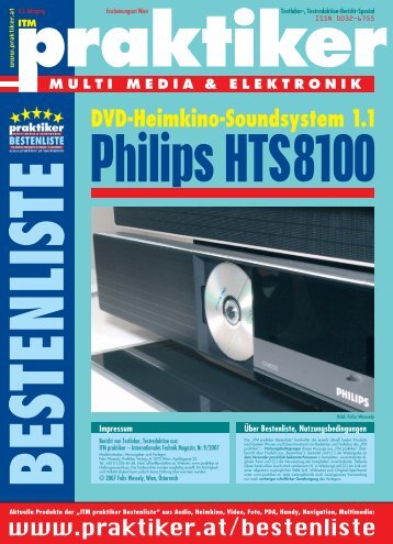 Philips HTS8100: DVD-Heimkino-Soundsystem 1.1 ... - praktiker.at