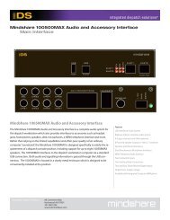 Mindshare 100500MAX Audio and Accessory Interface Mindshare ...