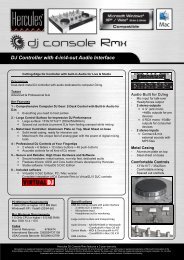 Advanced DJ Mixer with audio dedicated for DJing - Hercules