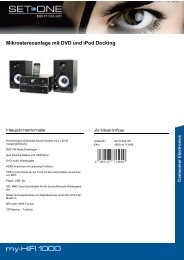 Mikrostereoanlage mit DVD und iPod Docking - SetOne