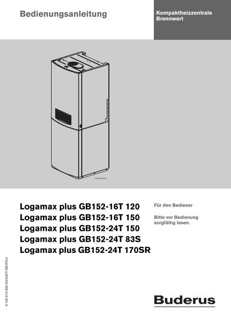 Buderus Logamax Plus Gb152 Fehlercode