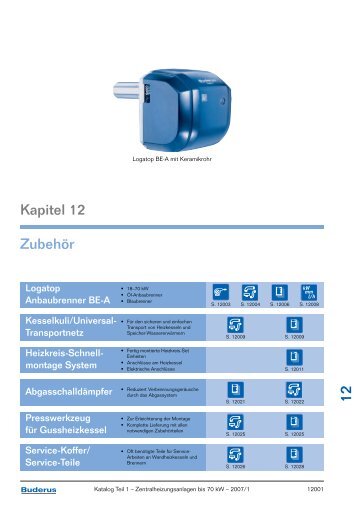 Kapitel 12 Zubehör - Buderus