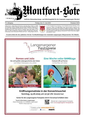 13.06.2025 Montfort-Bote