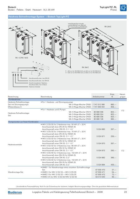 Logaplus-Pakete und Katalogauszug Pelletheizkessel ... - Buderus