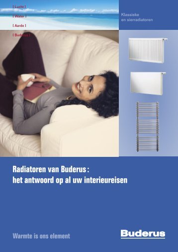 Radiatoren van Buderus : het antwoord op al uw interieureisen