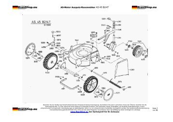 AS-Motor Ausputz-Rasenmäher AS 45 B2/4T www.RianShop.eu der ...
