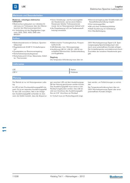Kapitel 11 Logalux - Buderus